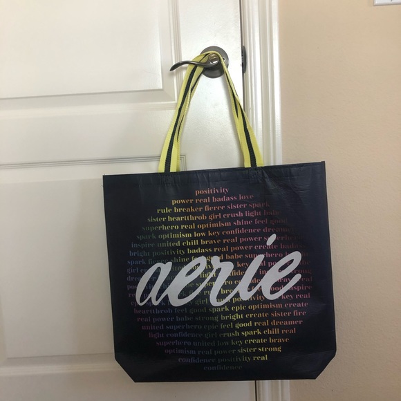 Large Aerie Reusable Shopping Bag - Picture 6 of 8